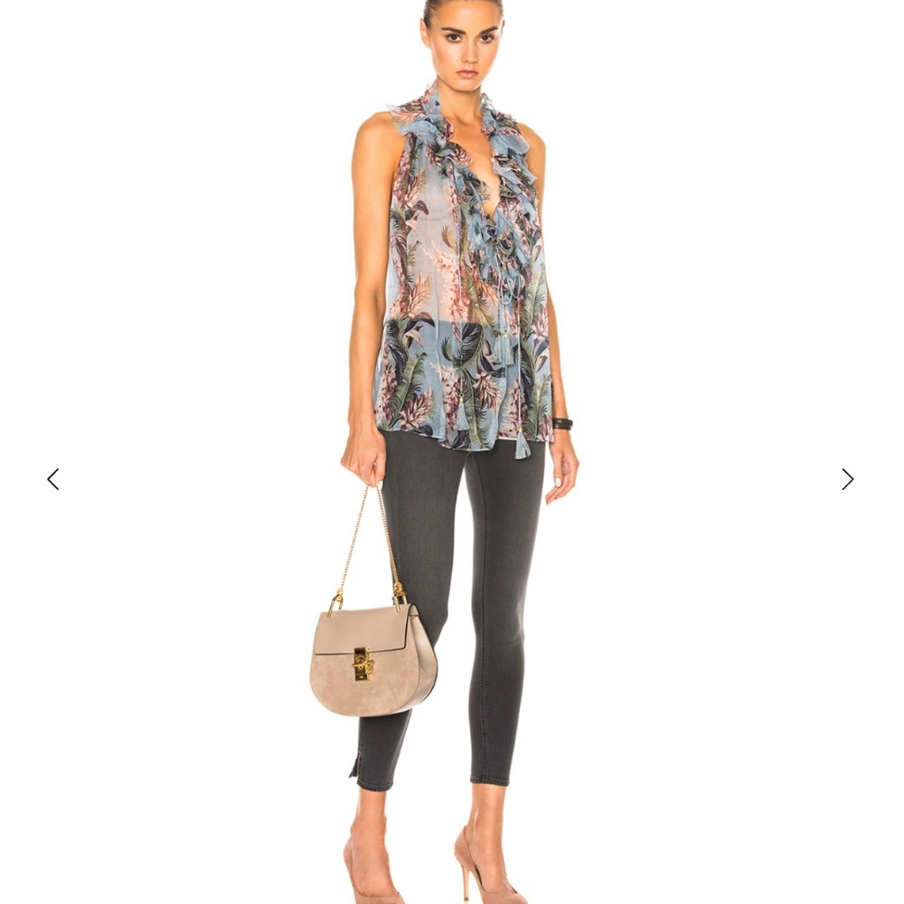 rag & bone skinny capri jeans with slit